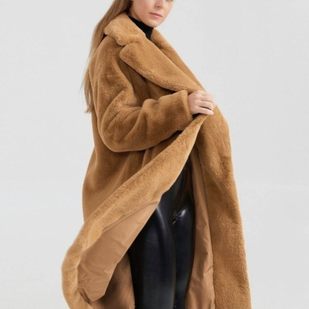 Noize Women's Camel Teddy Jacket - New With Tags!